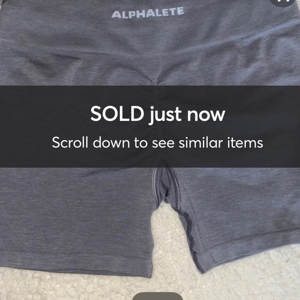 *SOLD* Alphalete Amplify Shorts Medium Grey (M)